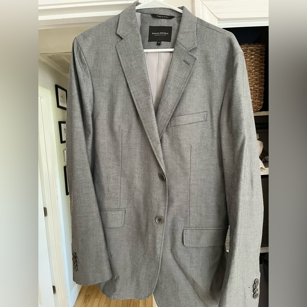 Banana Republic modern slim fit blazer 42 R